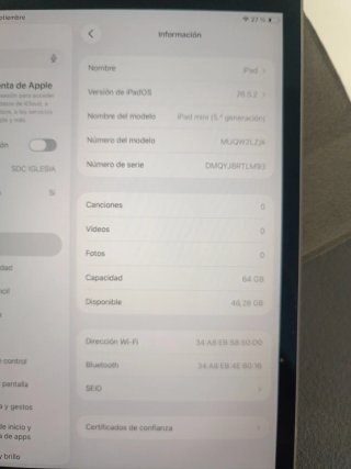 iPad Mini 5ª Gen Space Gray