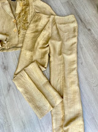 Completo Lino Diana Gallesi Oro