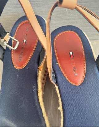 Sandalias Cuña Tommy Hilfiger Beige y Azul
