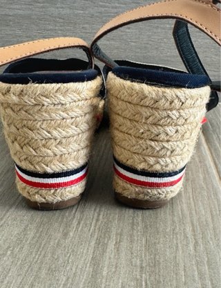 Sandalias Cuña Tommy Hilfiger Beige y Azul