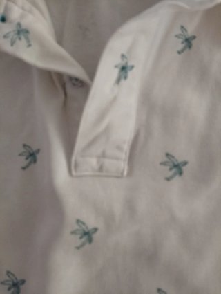 Polo manga corta hombre blanco
