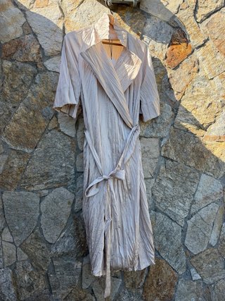 Vestido plisado Zara cava