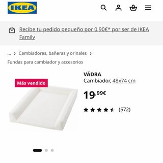 Cambiador VÄDRA IKEA 48x74 cm