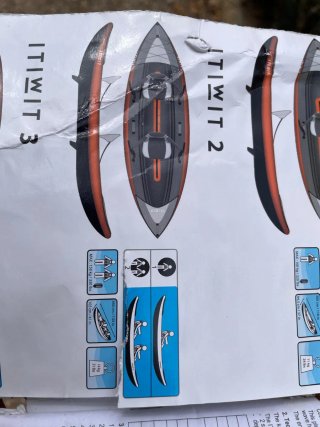 Kayak hinchable Itiwit 2 plazas