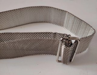 Cinturón Stradivarius Plateado Ajustable