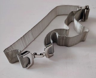 Cinturón Stradivarius Plateado Ajustable