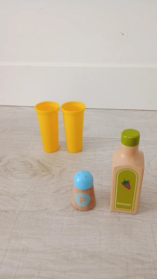 Cocinita infantil madera + accesorios