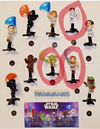 Star Wars Kinder Sorpresa Figuras Cambio