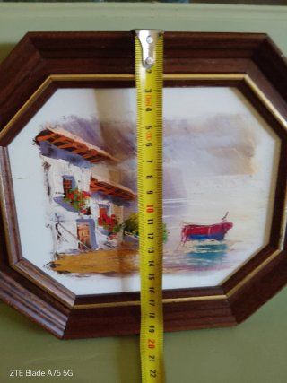 Antiguo cuadro al óleo