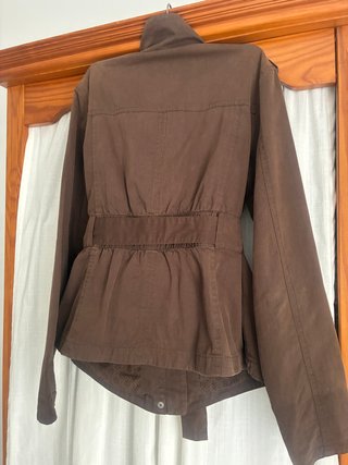 Chaqueta Tex Woman marrón con cinturón