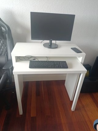 Escritorio LÄNGDHOPP IKEA Blanco
