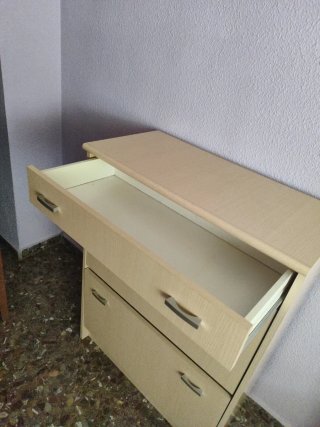 Mueble zapatero recibidor madera roble