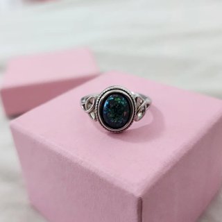 Anillo Plata Ópalo Celta