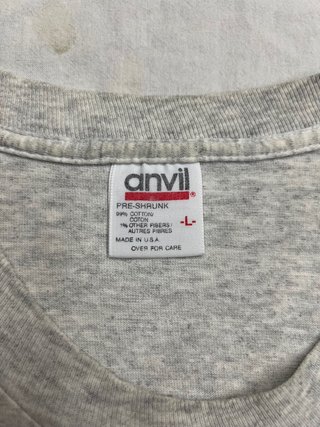T-shirt Anvil Vintage 90s Single Stitch L