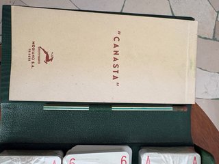 Cofanetto gioco canasta anni '60 nuovo