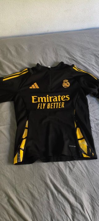 Chándal Real Madrid Adidas Negro Amarillo