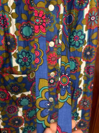 Vestido bata vintage floral