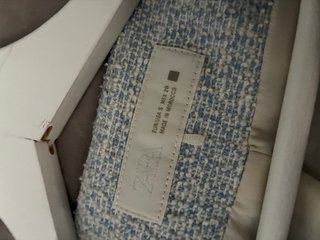 Conjunto Zara S Azul/Blanco