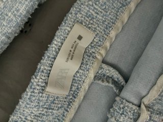 Conjunto Zara S Azul/Blanco