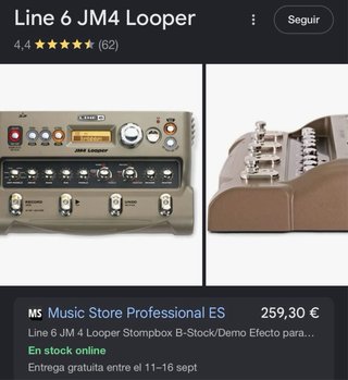Pedalera Looper JM4 Line 6 Guitarra Voz