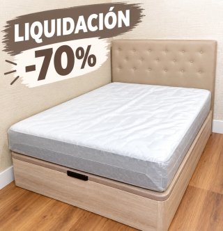 Canapé y colchón -70% liquidación