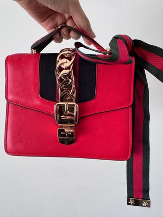 Bolso Gucci Rojo y Dorado