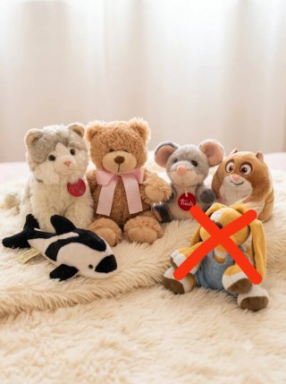 Lotto 5 peluche Trudi originali: Bolt, ecc.