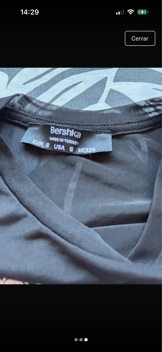Camiseta manga larga transparente