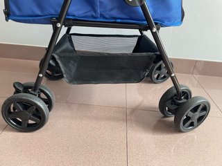 Carrito para Perro Azul y Negro