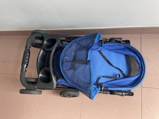 Carrito para Perro Azul y Negro