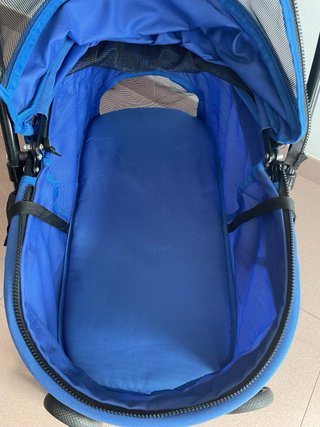 Carrito para Perro Azul y Negro