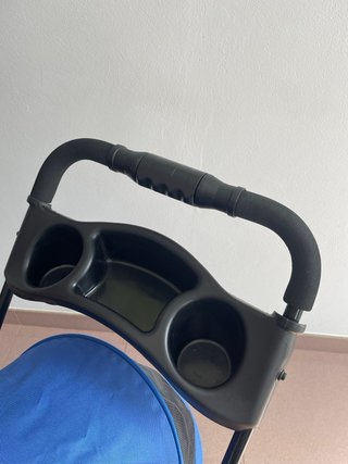 Carrito para Perro Azul y Negro