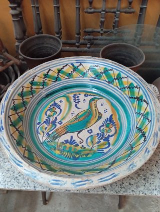 Lebrillo Triana 67cm Pájaro