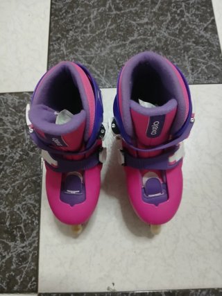 Patines nuevos rosas y morados