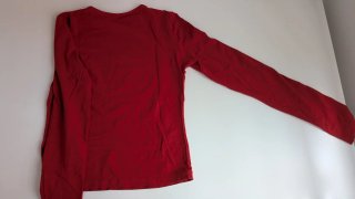 Camiseta roja manga larga