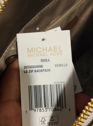 Zaino Michael Kors Beige/Oro Lusso