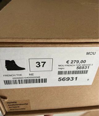 Mou Botas Cuña Negras
