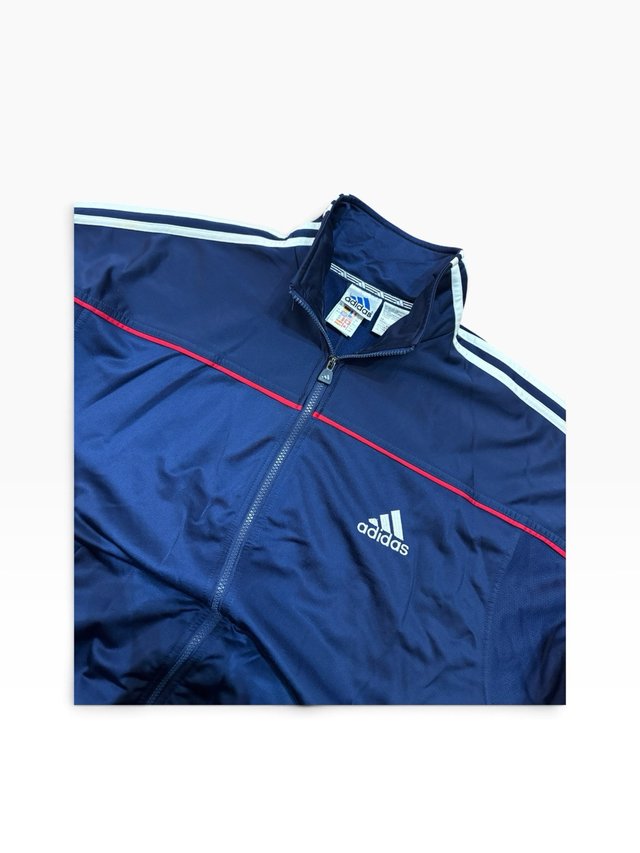 Sudadera Adidas Vintage Azul y Rojo