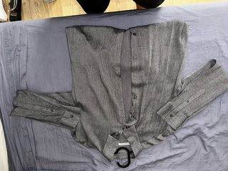 Camisa Lino Adolfo Dominguez Gris