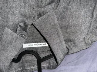 Camisa Lino Adolfo Dominguez Gris