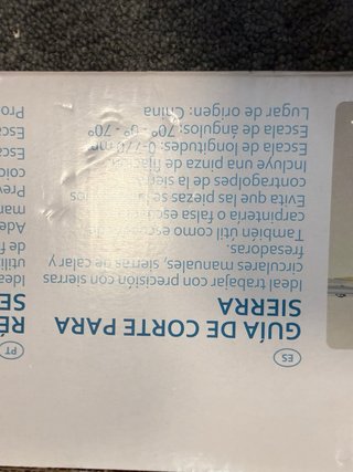 Guía de corte para sierra Workzone