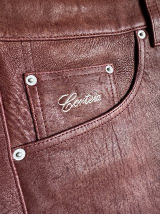 Pantalón Corto Cuero Corteiz Arduwear Rust Talla34