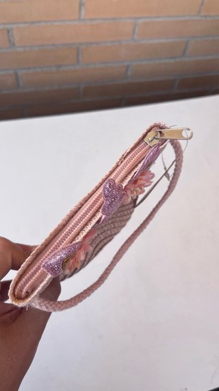 Bolso niña unicornio rosa y dorado