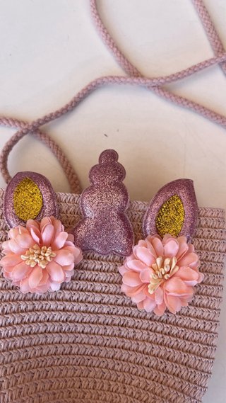 Bolso niña unicornio rosa y dorado