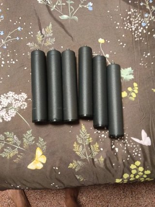 Base tapizada negra 105x190 con sus 6 patas
