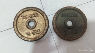 Discos de pesas 2 kg (2 unidades)