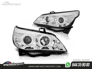 FAROS DELANTEROS OJOS DE ANGEL CCFL PARA BMW SERIE 5 E60 / E61 / BERLINA / TOURING
