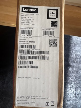 Lenovo IdeaPad Slim 3 (NUEVO) i7-13620H 16GB 1TB