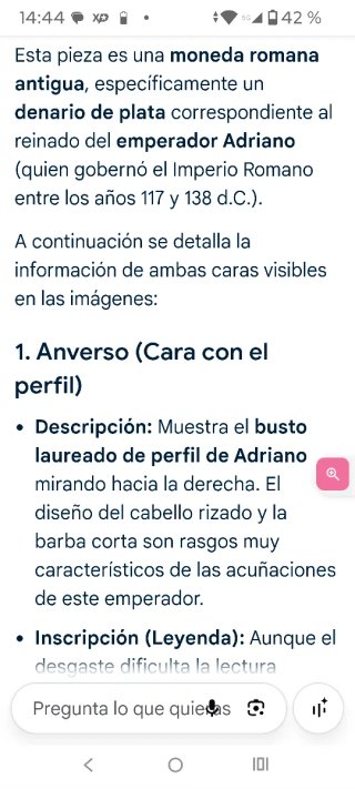 Denario de plata antiguo