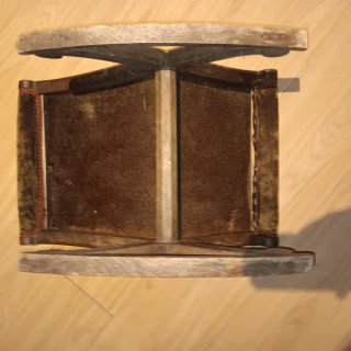 Silla mecedora vintage terciopelo madera